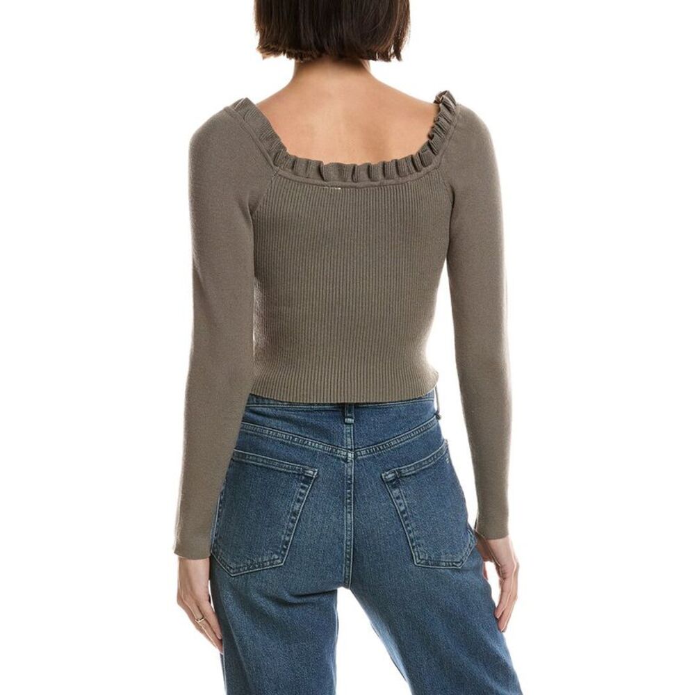 Avantlook Womens Knit Top, Green - Picture 2 of 3